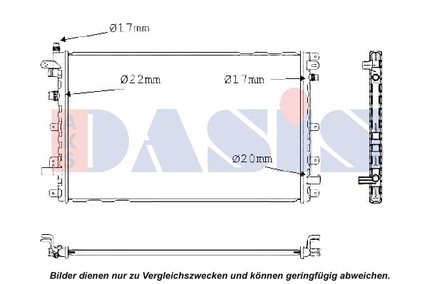 AKS DASIS radiatorius, variklio aušinimas 150123N